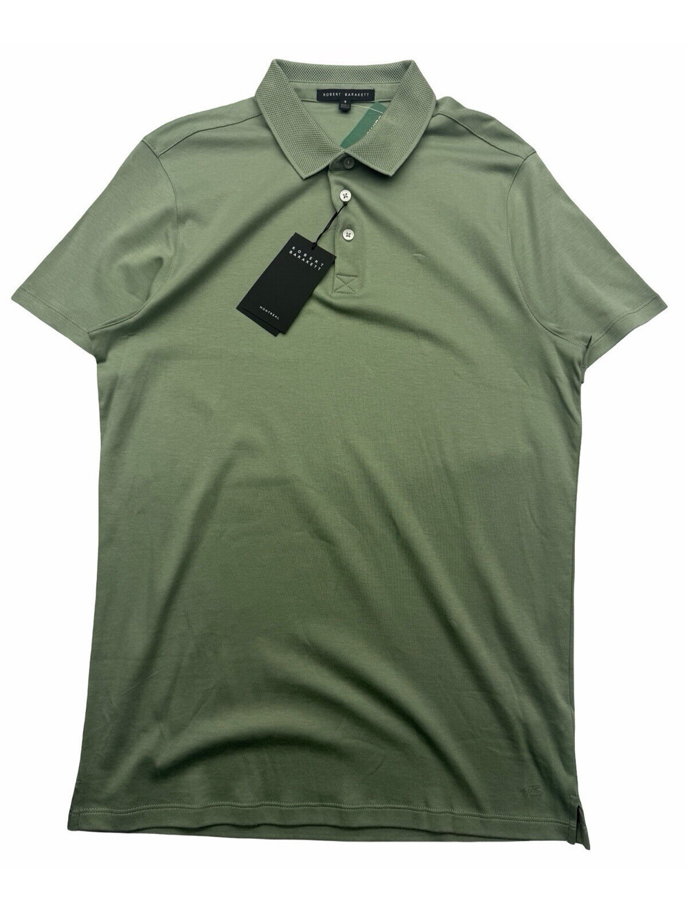 Robert Barakett The Barakett Polo Regular Fit Pima Cotton Sage Green Size S